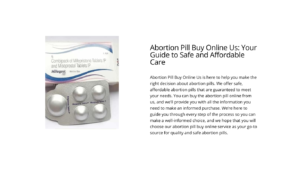 Read more about the article Abortion Pill Buy Online USA